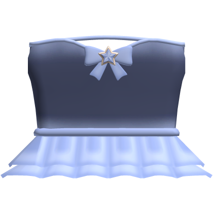 Bow Witch Dress Blue Roblox item