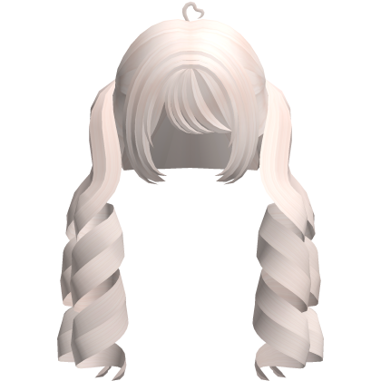 split platinum dollete curly pigtails Roblox item