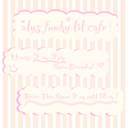 pink cafe sign Roblox decal