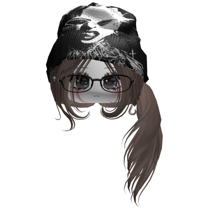  ♡ cute moe girl w beanie + glasses  Roblox item