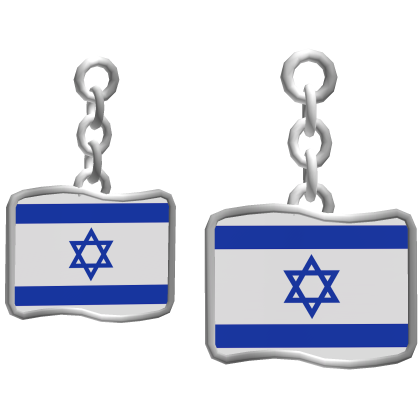 Israel Flag Earrings