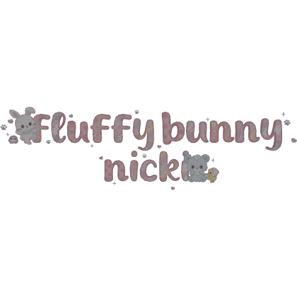 fluffy bunny nicki
