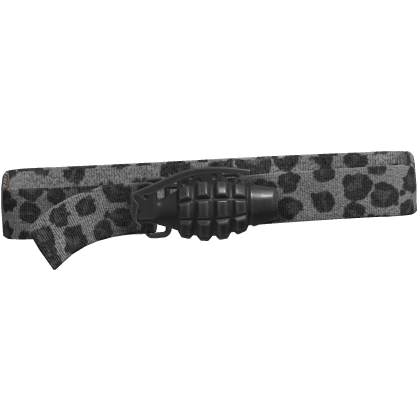 Y2k Grunge Grenade Belt Leopard 1.0