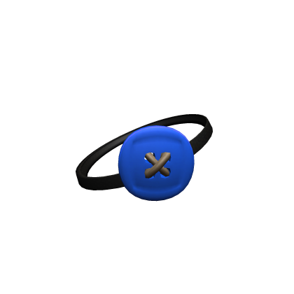 Blue Button Eye Patch