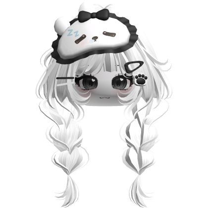 ♡ Sleepy Dolly Low Girl Braids (White)