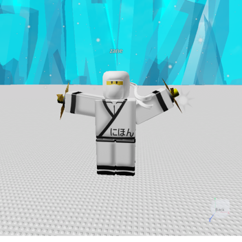 White Ninja Ice Powers