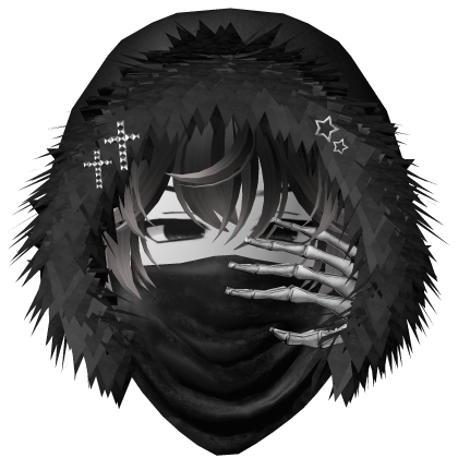 Hair Black Grey Roblox item