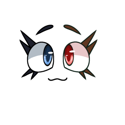 Blue Red Cartoon eyes Roblox decal