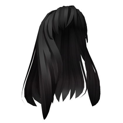 Long Black Anime Hair Roblox item
