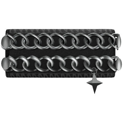 1.0 Black Silver Y2K Emo Arm Bracelet Chain Star 