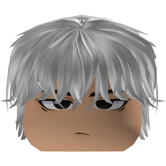 Y2K Emo Anime Boy White Hair 