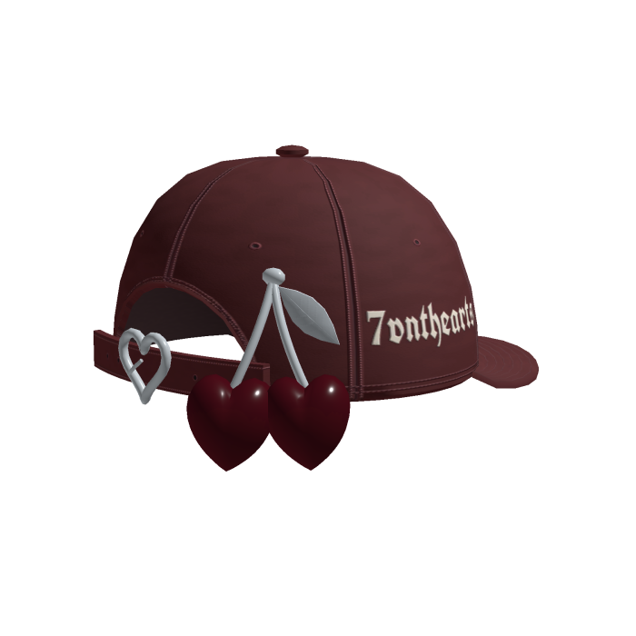 7H ♡ Burgundy Cherry Trucker Cap