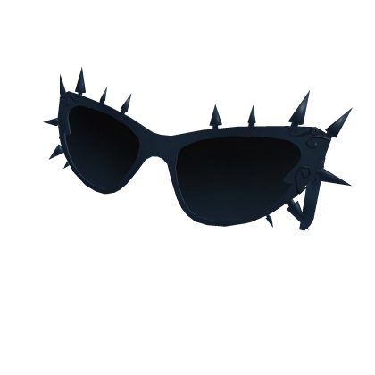 Blue Dark Sunglasses Gothic Spike Emo Y2K
