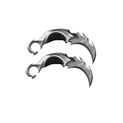 Holdable White Dual Karambits