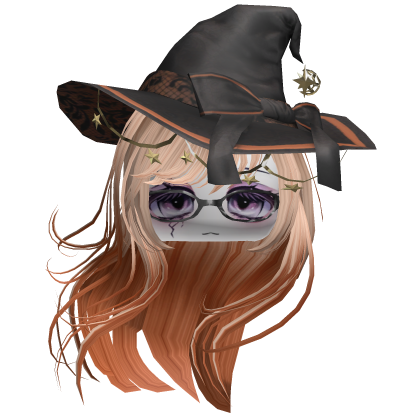 ♡ Halloween Witch Windy Hair (Blonde&Orange) Roblox item