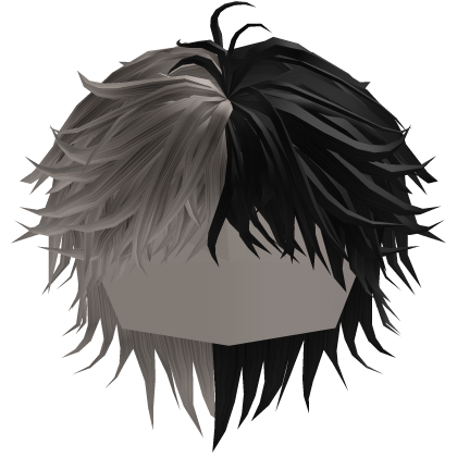 Ash & Black Messy Anime Boy Hair Roblox item