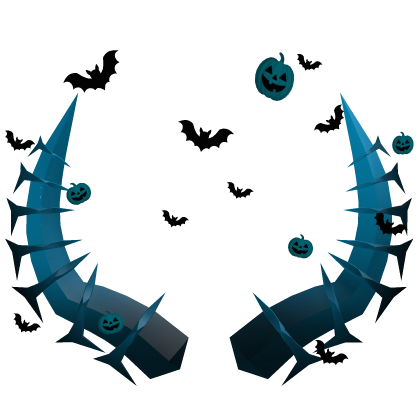 Halloween Pumpkin Horn 🎃 [Light Blue]