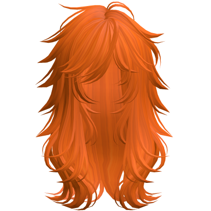 Scene Wispy Flared Wolfcut Orange