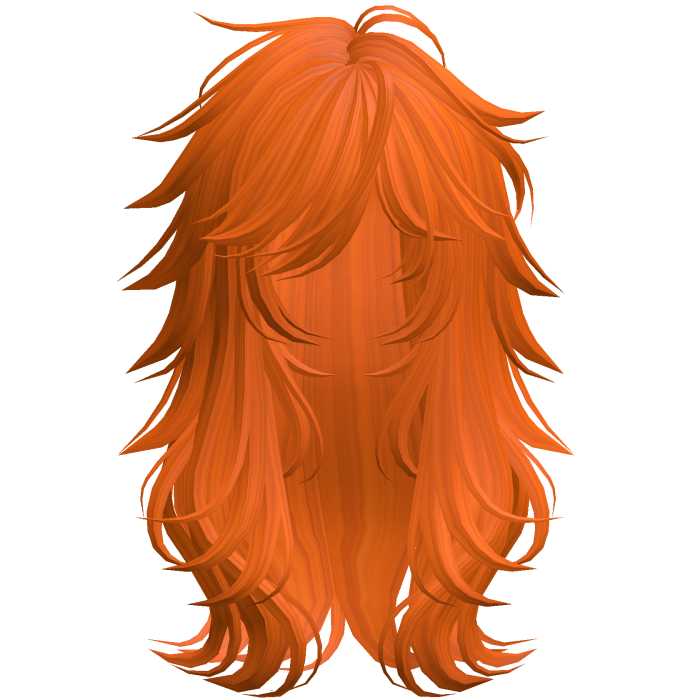 Scene Wispy Flared Wolfcut Orange