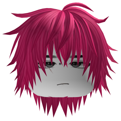 Vkei Dashie Pink Hair Vampire Face Boy Emo Goth Roblox item