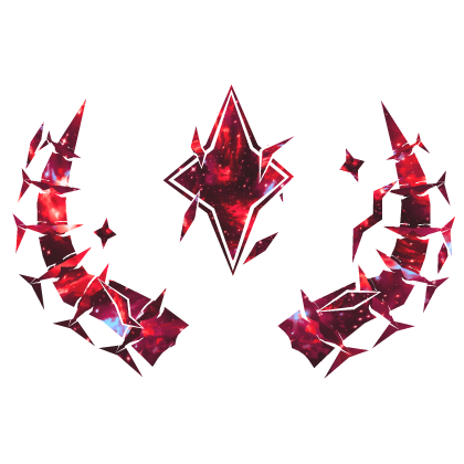 Cartoony Red Galaxy Horns Roblox item