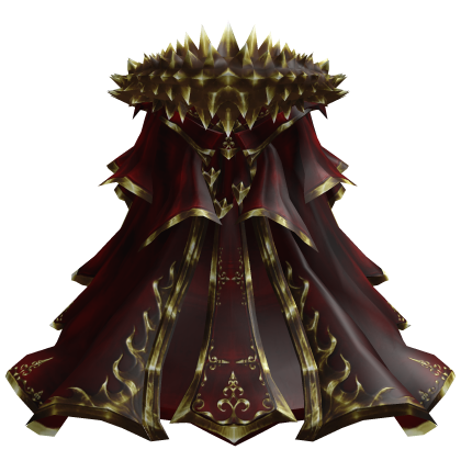 Red and Gold Monarch Cape