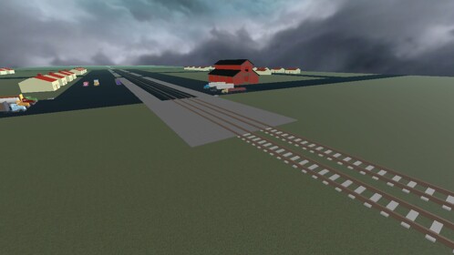 Derail and train Destory Crash Onto Trucks 