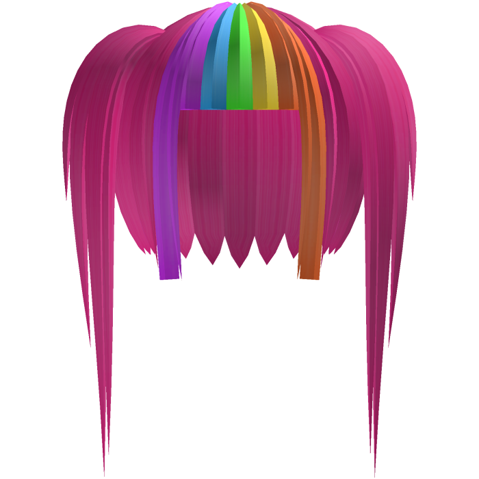 🌈⭑ Spectral Gothic Pigtails || Pink Rainbow