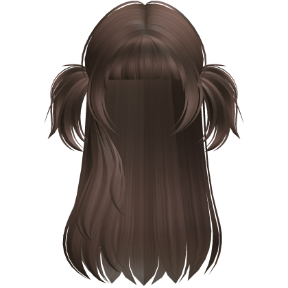 Brown Y2K Long Twin-Tail Hair