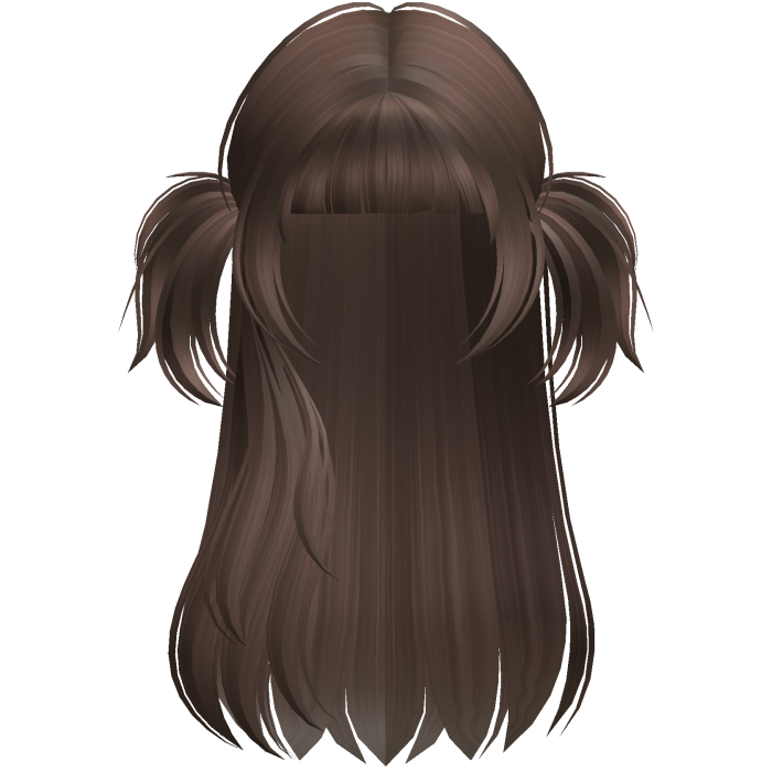 Brown Y2K Long Twin-Tail Hair