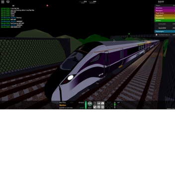 train showcase and a route transport for express