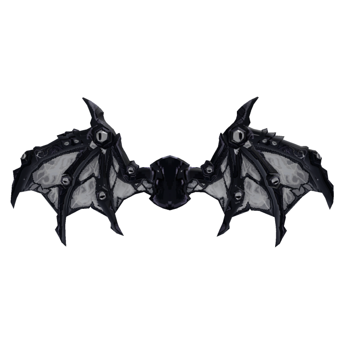 8bit Black/White Ice Wyrm's Wings Recolor (Addon)