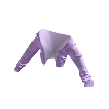 Purple Open Cropped Off Shoulder Hoodie