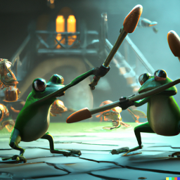 (Sword Pack!) Frog Practice - PVP