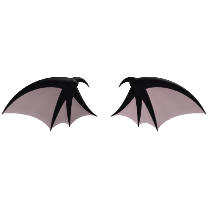 ♡ Cute Bat Wings (Black) Roblox item