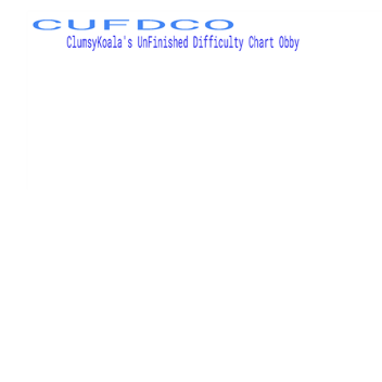 ClumsyKoala's UnFinished Difficulty Chart Obby