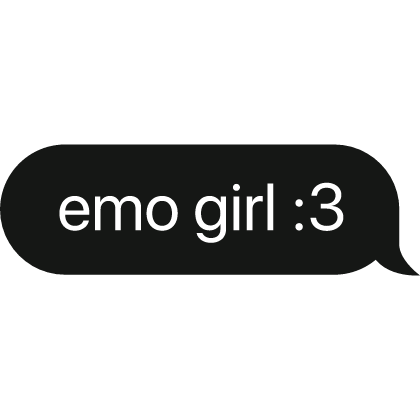 emo text bubble Roblox item