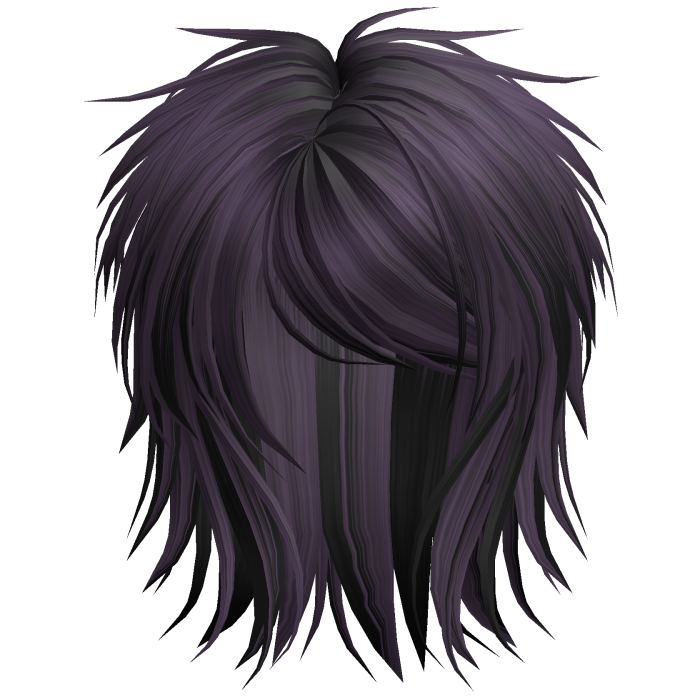 Short Fluffy Scene Blowout Purple&Black