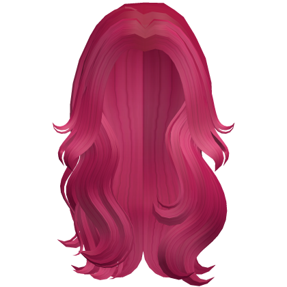Long Flowy Wavy Hair (Hot Pink)
