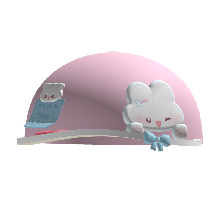 Pink Cute Kitty Hat w/ Clips