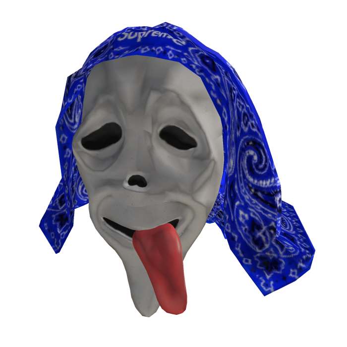 Scary Mask + Blue Bandana