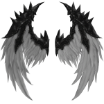 White Demonic Wings