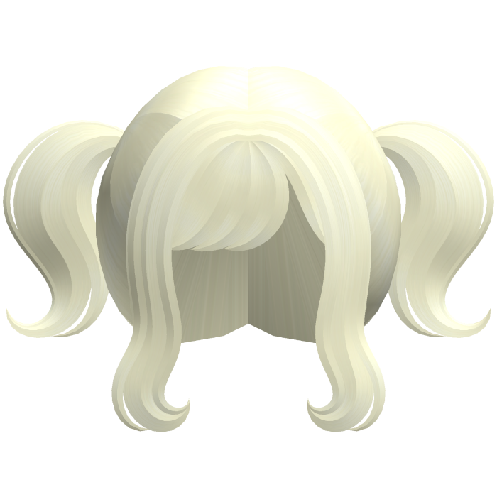 blonde wispy anime cutie mini pigtails