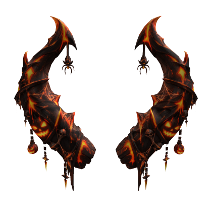 Halloween Wraith Horns [Orange&Black]
