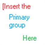 [Insert The Primary Group Here]