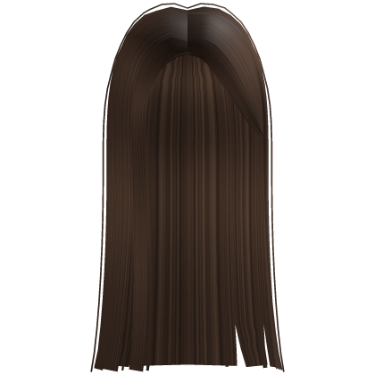 Long Brunette Straight Trendy Girl Hime Hair