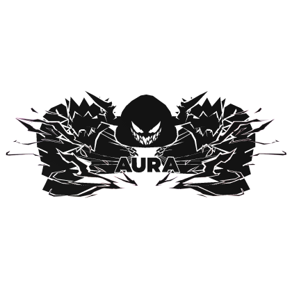 Cartoony White Hood Aura Dragon Wings Combo