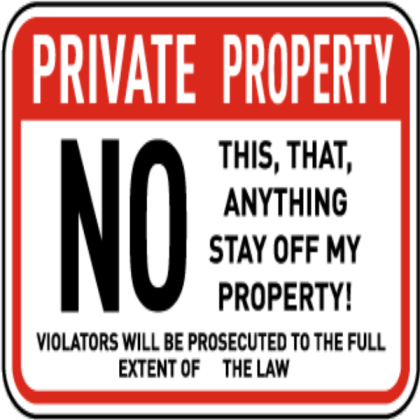 Property Sign Roblox decal
