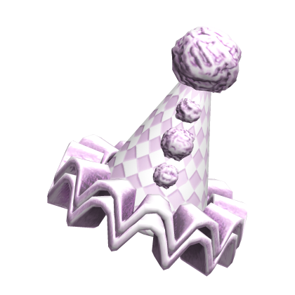 Pastel Purple Clown Party Hat