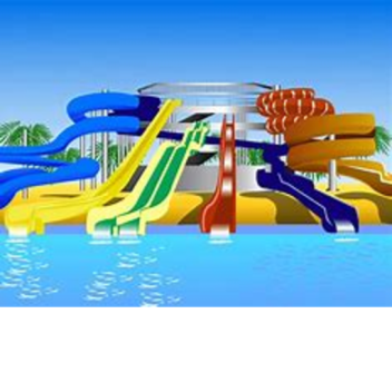 A bunch of Waterslides